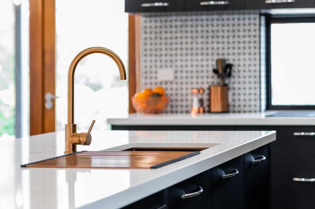 Kitchen Renovated with Modern Benchtop & Plumbing Fixtures